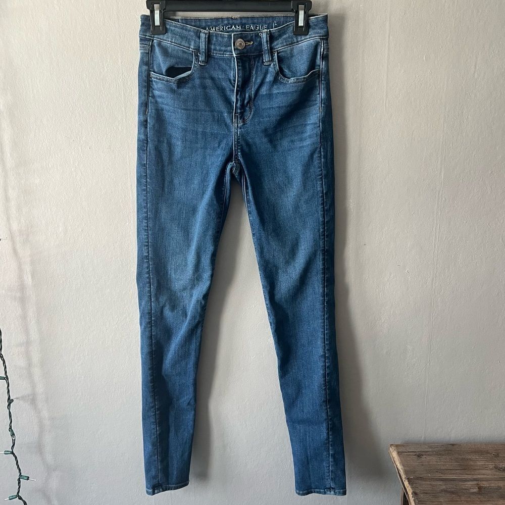 American Eagle Hi Rise Jeggings Size 2 Long